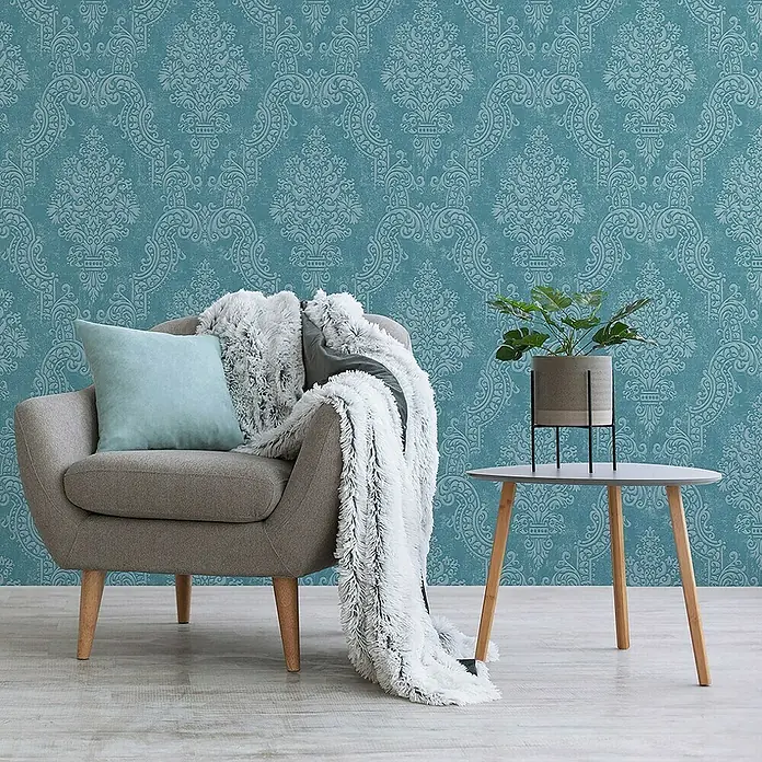 Tadessi Vliestapete M1-No.11226 - Grün, Ornament, 10,05 x 0,53 m