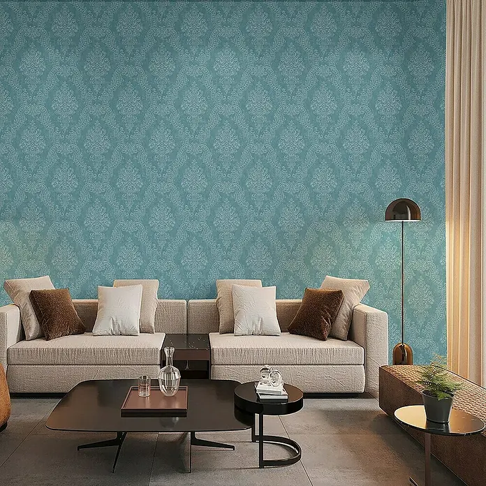 Tadessi Vliestapete M1-No.11226 - Grün, Ornament, 10,05 x 0,53 m
