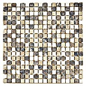 Mozaik pločica (30,5 x 30,5 cm, Smeđa/bež, Mat)