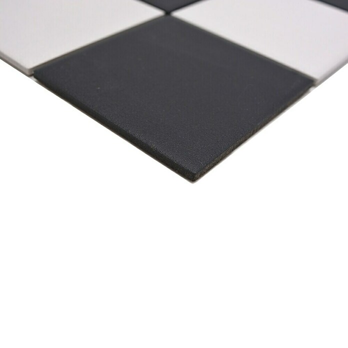 Mozaik pločica Quadrat RAT 148  (29,8 x 29,8 cm, Crno-bijele boje, Mat) | BAUHAUS