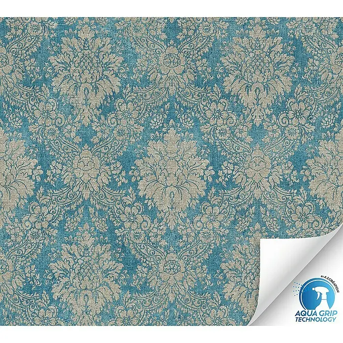 Tadessi Vliestapete M1-No.12047 Vorgeleimt - Grau, Floral, 10,05 x 0,53 m