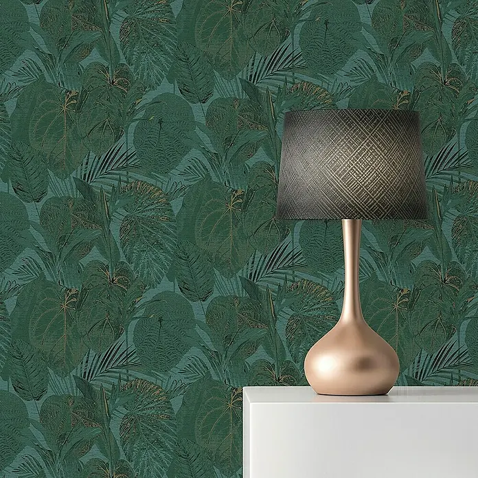 Tadessi Vliestapete M1-No.10995 - Petrol, Floral, 10,05 x 0,53 m
