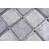 Mozaik pločica Quadrat Crystal SKY 456  (30 x 30 cm, Sive boje, Sjaj) | BAUHAUS