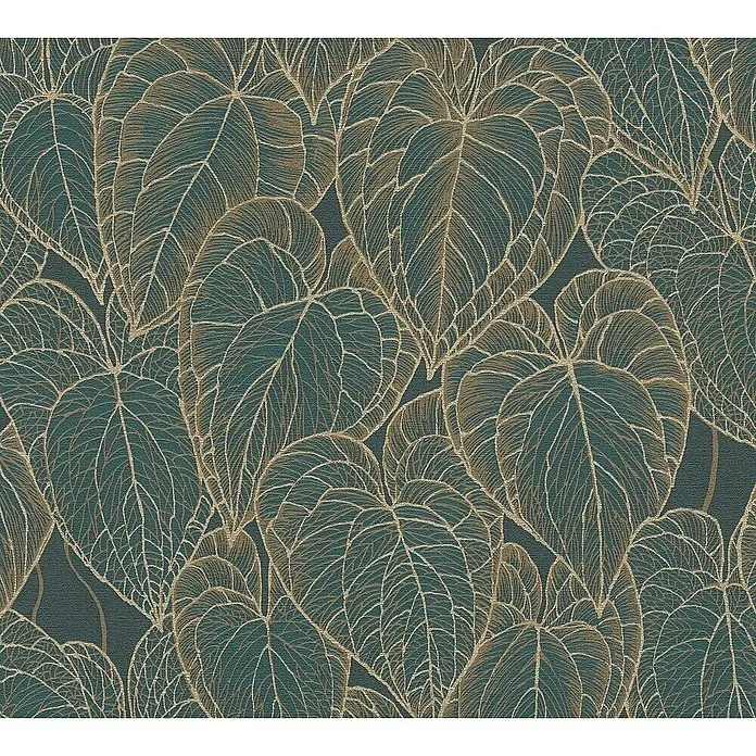 Tadessi Vliestapete M1-No.11939 - Grün, Floral, 10,05 x 0,53 m