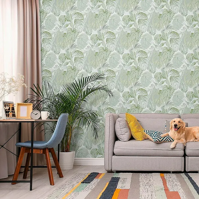Tadessi Vliestapete M1-No.10996 - Weiß, Floral, 10,05 x 0,53 m