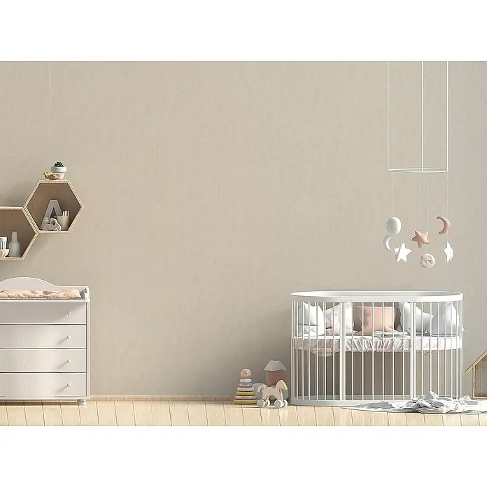 Tadessi Vliestapete M1-No.1122 - Beige, Uni, 10,05 x 0,53 m