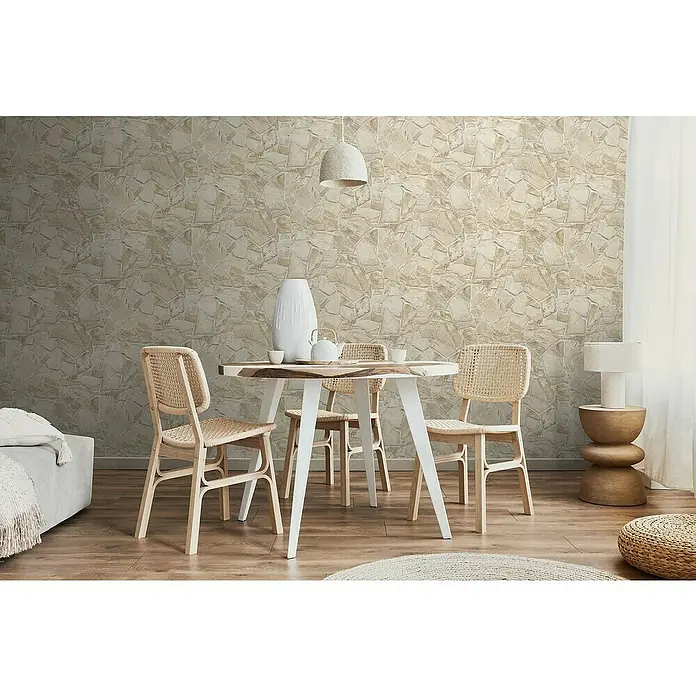 Tadessi Vliestapete M1-No.11569 - Beige, Steinoptik, 2,8 x 1,59 m