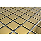 Mozaik pločica Quadrat Crystal CM 4GO1  (32,7 x 30,2 cm, Zlatne boje, Sjaj) | BAUHAUS