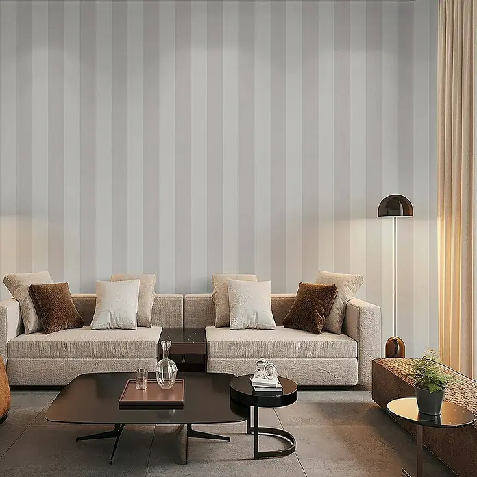 Tadessi Vliestapete M1-No.11268 - Beige, Streifen, 10,05 x 0,53 m