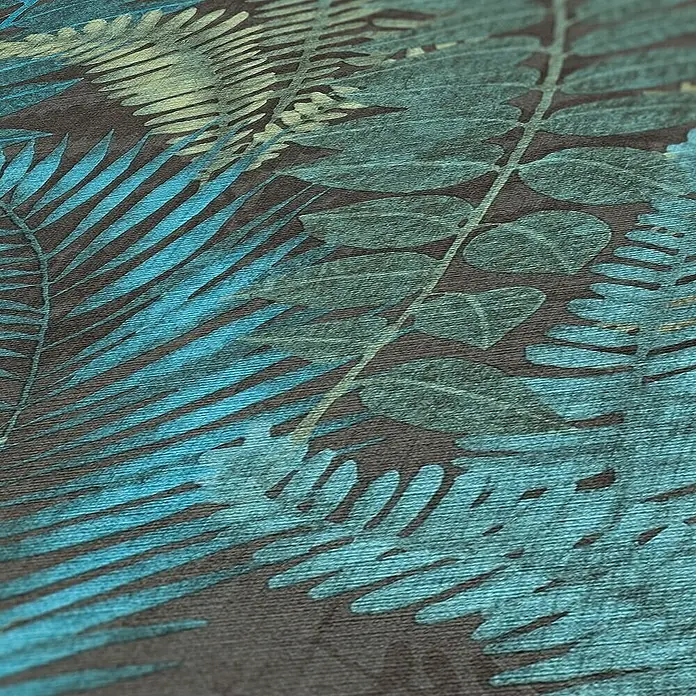 Tadessi Vliestapete M1-No.10955 - Schwarz, Floral, 10,05 x 0,53 m
