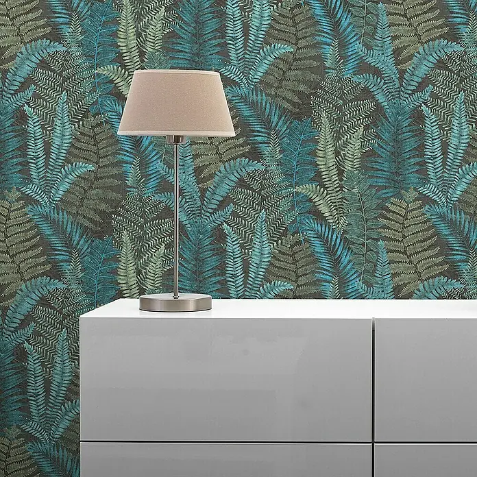 Tadessi Vliestapete M1-No.10955 - Schwarz, Floral, 10,05 x 0,53 m