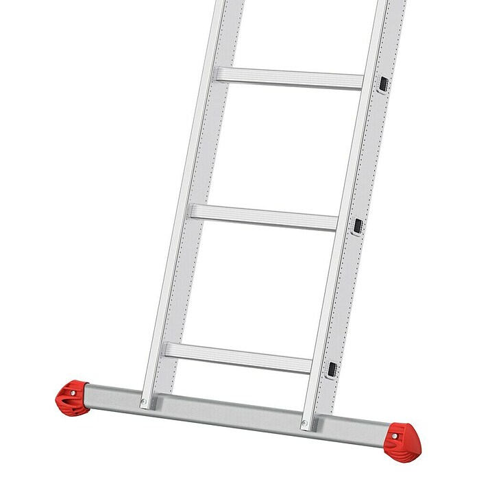 Hailo Schiebeleiter S80 ProfiStep duo 2x15 Sprossen (Anzahl Tritte: 30 Stk., Arbeitshöhe: 839 cm, Belastbarkeit: 150 kg, Aluminium) | BAUHAUS