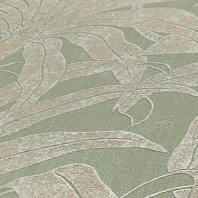 Tadessi Vliestapete M1-No.10999 - Grün, Floral, 10,05 x 0,53 m