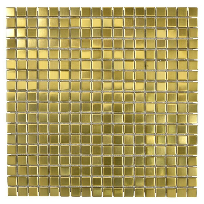 Mozaik pločica Quadrat XCE 15DG  (30 x 30 cm, Zlatne boje, Sjaj) | BAUHAUS