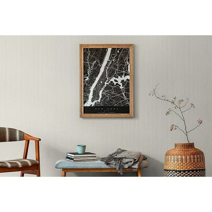 Tadessi Vliestapete M1-No.4020 - Grau, Uni, 10,05 x 0,53 m