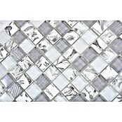 Mozaik pločica Quadrat Crystal XCM JT12  (29,8 x 29,8 cm, Sive boje, Sjaj) | BAUHAUS