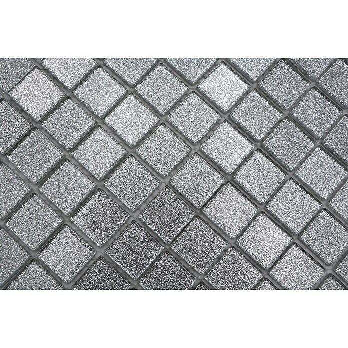 Mozaik pločica Quadrat Crystal CM 4SB6  (32,7 x 30,2 cm, Srebrne boje, Sjaj) | BAUHAUS