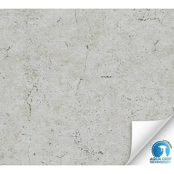 Tadessi Vliestapete M1-No.12051 Vorgeleimt - Grau, Uni, 10,05 x 0,53 m