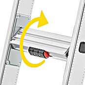 Hailo Mehrzweckleiter Master S110 (Anzahl Tritte: 24 Stk., Arbeitshöhe: 661 cm, Belastbarkeit: 150 kg, Aluminium) | BAUHAUS