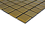 Mozaik pločica Quadrat Crystal CM 4GO1  (32,7 x 30,2 cm, Zlatne boje, Sjaj) | BAUHAUS