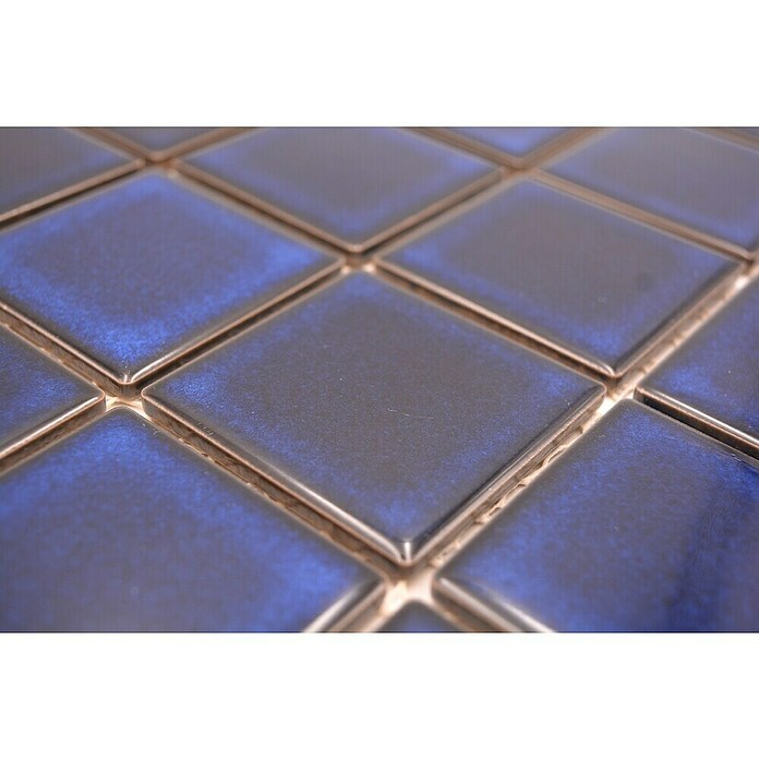 Mozaik pločica Quadrat Uni SD 651N  (30,4 x 30,4 cm, Kobaltno plave boje, Sjaj) | BAUHAUS