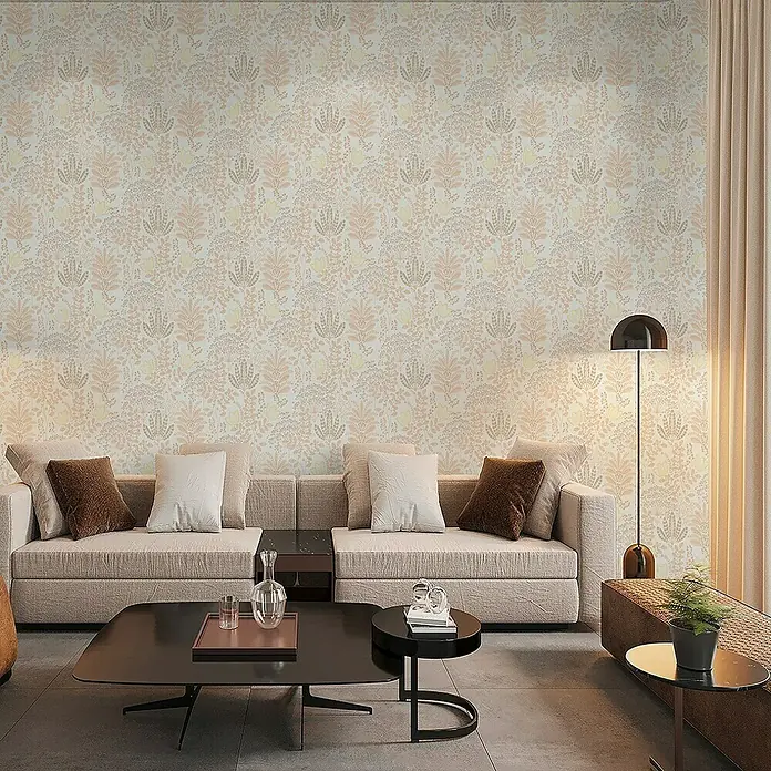 Tadessi Vliestapete M1-No.10962 - Orange, Floral, 10,05 x 0,53 m