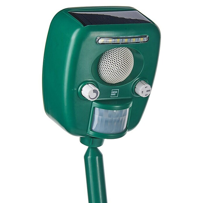 Swissinno Ultrasonido ahuyentador de animales Repeller Pro (Rendimiento térmico: 100 m²)