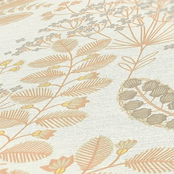 Tadessi Vliestapete M1-No.10962 - Orange, Floral, 10,05 x 0,53 m