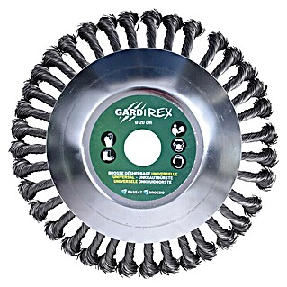 Cepillo de acero universal para desbrozadora (Diámetro: 20 cm)