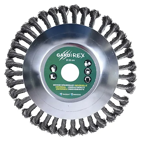 Cepillo de acero universal para desbrozadora