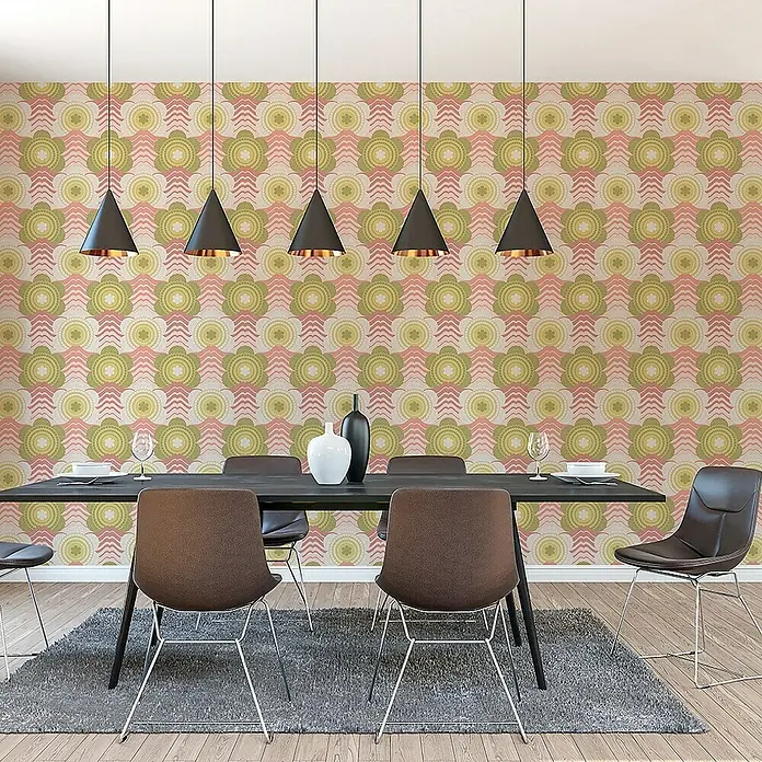 Tadessi Vliestapete M1-No.10943 - Rosa, Floral, 10,05 x 0,53 m