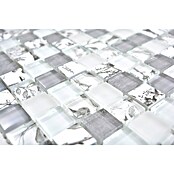 Mozaik pločica Quadrat Crystal XCM JT12  (29,8 x 29,8 cm, Sive boje, Sjaj) | BAUHAUS