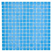 Mozaik pločica Quadrat Uni GM A 36  (30,5 x 30,5 cm, Svijetloplave boje, Sjaj) | BAUHAUS