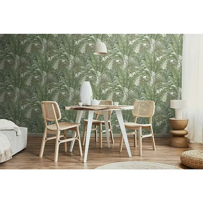 Tadessi Vliestapete M1-No.12036 Vorgeleimt - Blau, Floral, 2,8 x 1,59 m