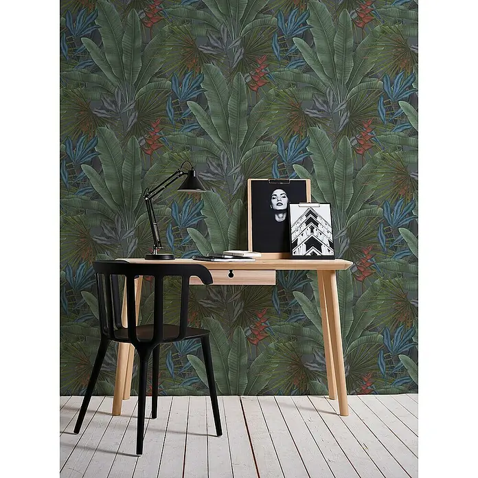 Tadessi Vliestapete M1-No.11126 - Grau, Floral, 10,05 x 0,53 m