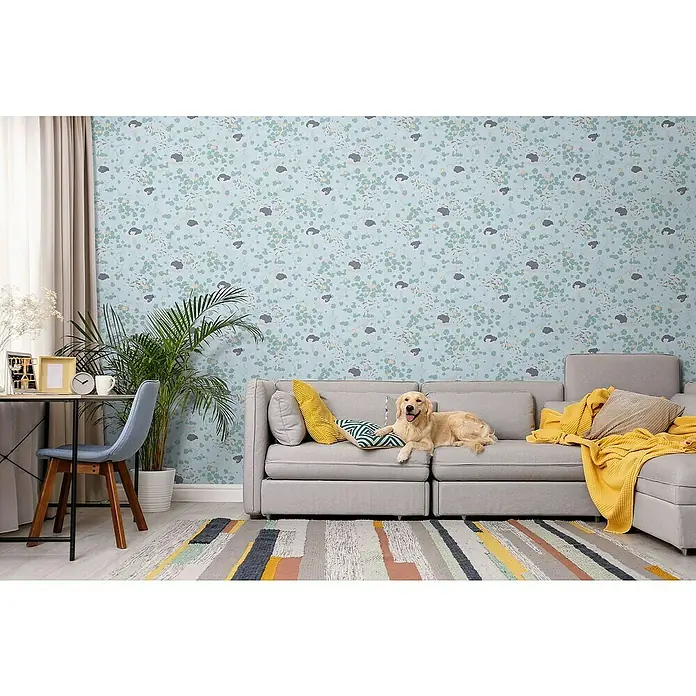 Tadessi Vliestapete M1-No.11912 - Gold, Floral, 10,05 x 0,7 m
