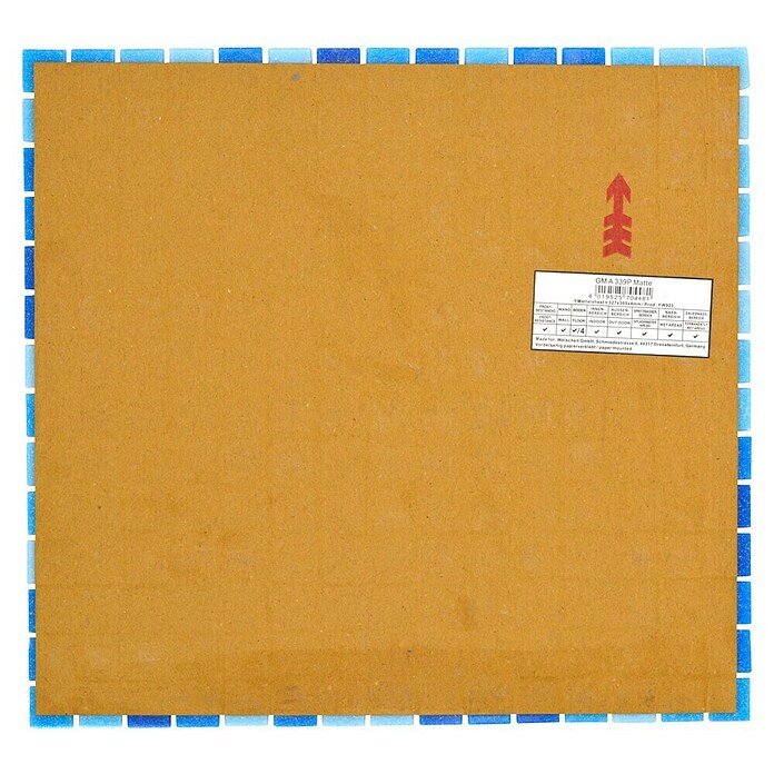 Mozaik pločica Quadrat Crystal Mix GM A 339P  (32,7 x 30,5 cm, Mješovito plavo, Sjaj) | BAUHAUS