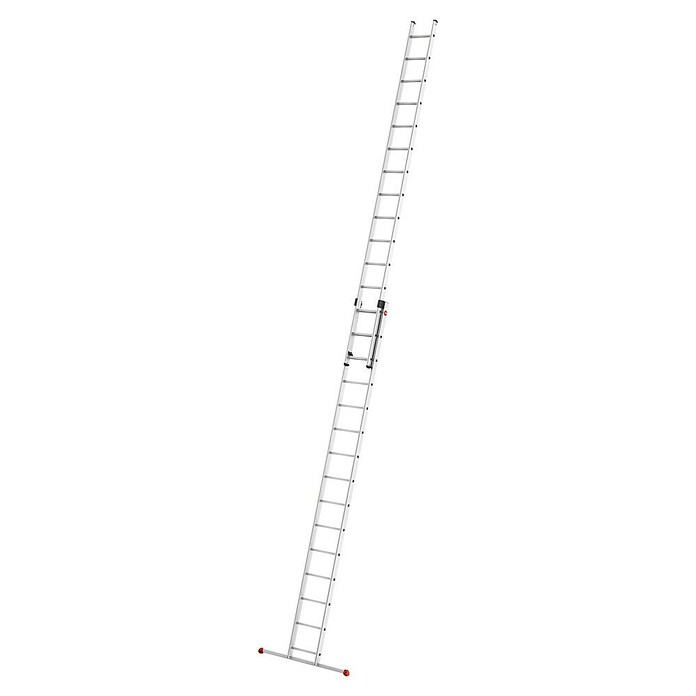 Hailo Schiebeleiter S80 ProfiStep duo 2x15 Sprossen (Anzahl Tritte: 30 Stk., Arbeitshöhe: 839 cm, Belastbarkeit: 150 kg, Aluminium) | BAUHAUS