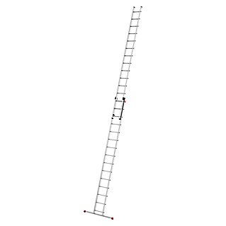 Hailo Schiebeleiter S80 ProfiStep duo 2x15 Sprossen (Anzahl Tritte: 30 Stk., Arbeitshöhe: 839 cm, Belastbarkeit: 150 kg, Aluminium)