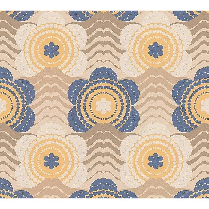 Tadessi Vliestapete M1-No.10944 - Braun, Floral, 10,05 x 0,53 m
