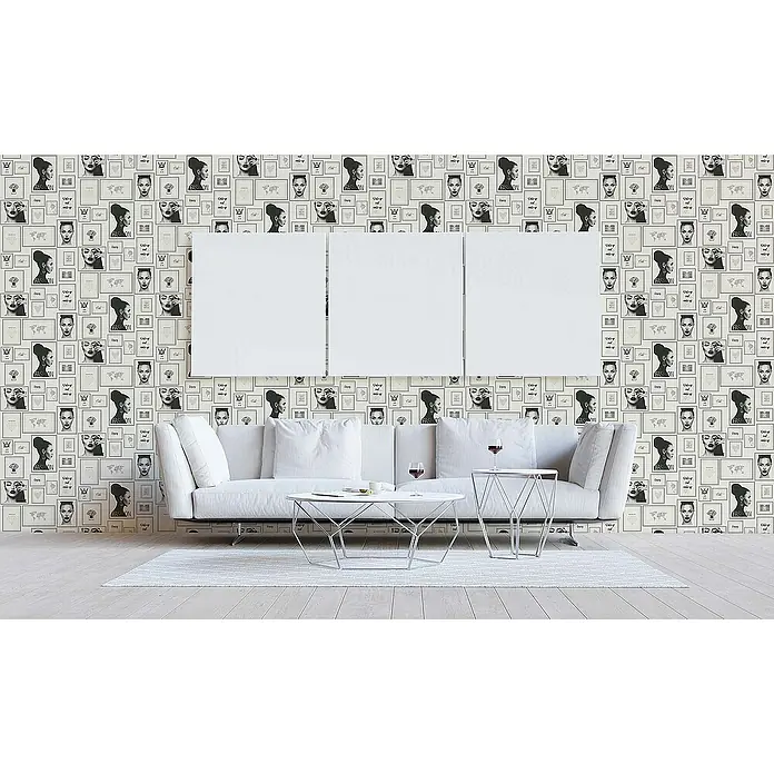 Tadessi Vliestapete M1-No.1574 - Schwarz, Grafisch, 10,05 x 0,53 m