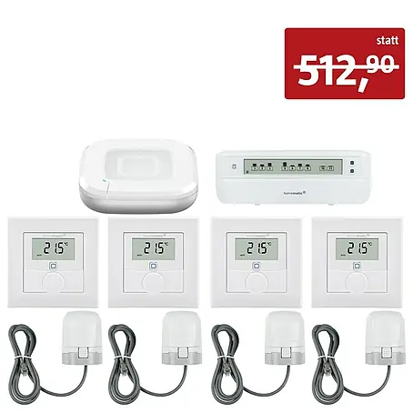 Homematic IP  Set Fußbodenheizung 10-teilig mit Access Point 2