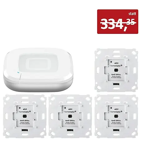 Homematic IP  Set Rollladenschalter HmIP-BROLL-2 mit Access Point 2