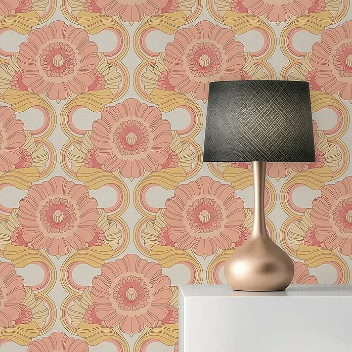 Tadessi Vliestapete M1-No.10902 - Rosa, Floral, 10,05 x 0,53 m