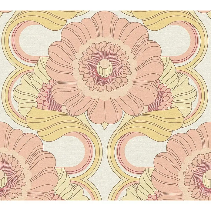 Tadessi Vliestapete M1-No.10902 - Rosa, Floral, 10,05 x 0,53 m