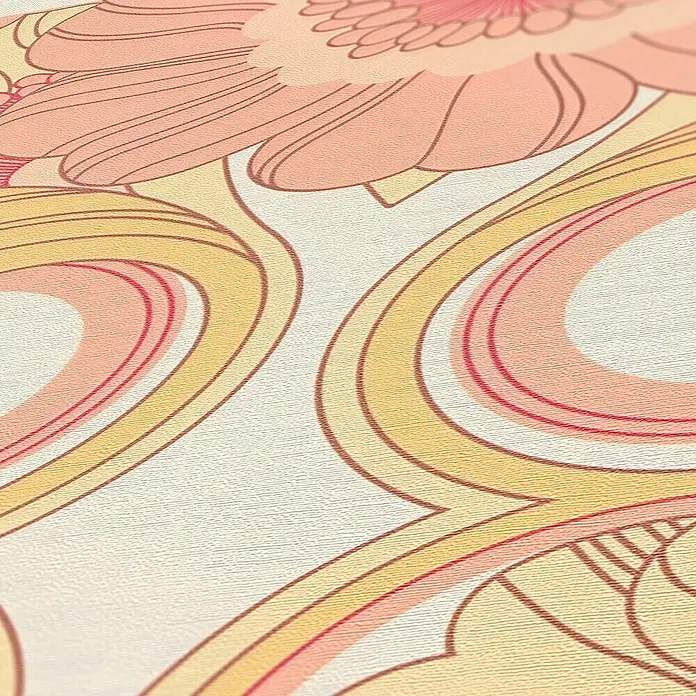 Tadessi Vliestapete M1-No.10902 - Rosa, Floral, 10,05 x 0,53 m