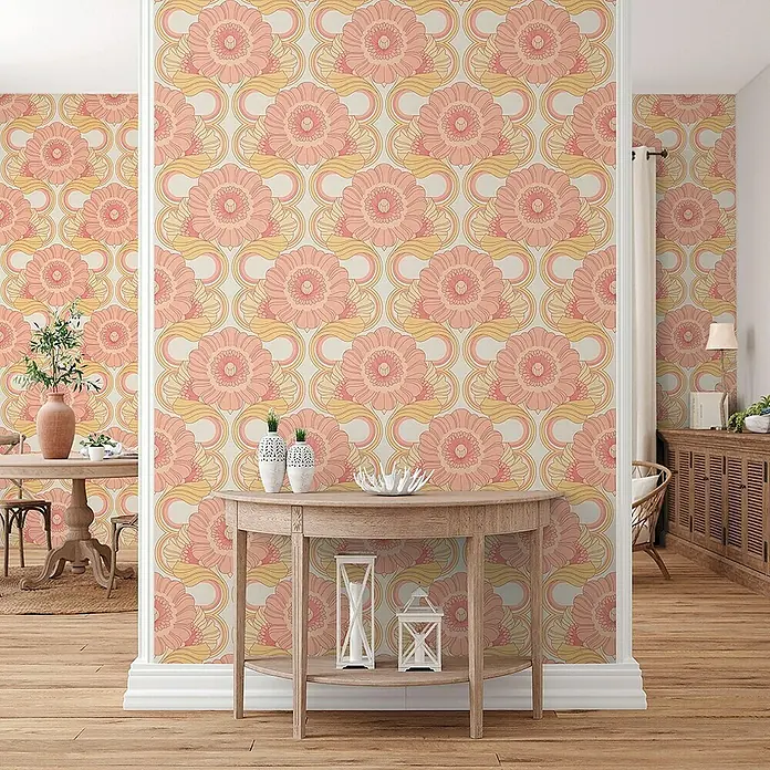 Tadessi Vliestapete M1-No.10902 - Rosa, Floral, 10,05 x 0,53 m