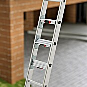 Hailo Mehrzweckleiter Master S110 (Anzahl Tritte: 24 Stk., Arbeitshöhe: 661 cm, Belastbarkeit: 150 kg, Aluminium) | BAUHAUS