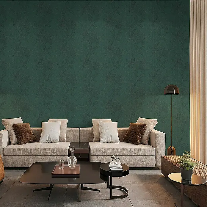 Tadessi Vliestapete M1-No.11159 - Schwarz, Floral, 10,05 x 0,53 m
