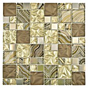 Mozaik pločica Crystal Mix XCM NIKO40  (30 x 30 cm, Bež-smeđe boje, Sjaj) | BAUHAUS
